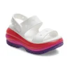 Classic Mega Crush Sandal ”Vit Röd Lila”