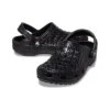 Classic Metallic Crocskin Clogs ”Black”