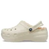 Classic Platform Lined Clog ”Bone”