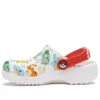 Classic Pokemon Clogs ”White Red”