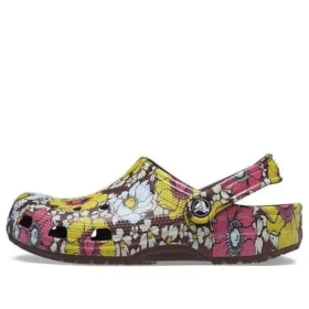 Classic Retro Floral Clogs ”Gulrosa”