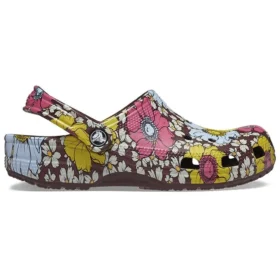 Classic Retro Floral Clogs ”Gulrosa”