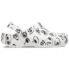 Classic Skull Print Clogs ”White Black”