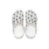 Classic Skull Print Clogs ”White Black”