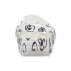 Classic Skull Print Clogs ”White Black”