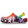 Classic Tie-Dye Graphic Clogs ”Purple Red”