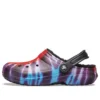 Classic Tie-Dye Stay Warm Cozy Crocs sporttofflor, unisex, lila och röd