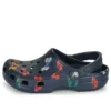 Classic Vacay Vibes Butterfly Clogs ”Navy Multi”