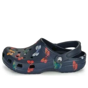 Classic Vacay Vibes Butterfly Clogs ”Navy Multi”