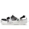 Classic Zip Tie Buckle Clogs ”Black White”