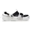 Classic Zip Tie Buckle Clogs ”Black White”