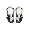 Classic Zip Tie Buckle Clogs ”Black White”