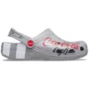 Coca-Cola x Crocs Crossover Light X utomhus-sandaler med platta skor, casual sport, unisex, grå