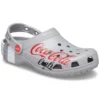 Coca-Cola x Crocs Crossover Light X utomhus-sandaler med platta skor, casual sport, unisex, grå