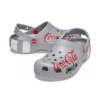 Coca-Cola x Crocs Crossover Light X utomhus-sandaler med platta skor, casual sport, unisex, grå