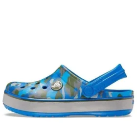 Crocband Camo Reflect Band-Clogs ”Blue Grey”