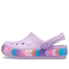 Crocband Chevron-Clogs med pärlor ”Lilac Multi”