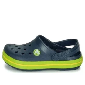 Crocband Clog med utskurna detaljer och rund tå – Clogs ”Navy Green”