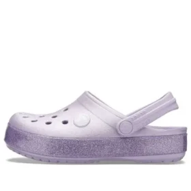 Crocband Clogs med glitter ”Purple”