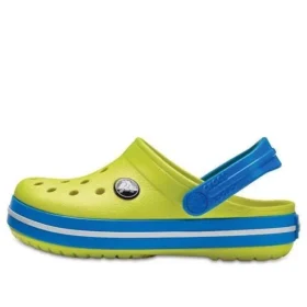 Crocband Clogs med rund tå ”Yellow Blue”