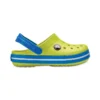 Crocband Clogs med rund tå ”Yellow Blue”