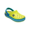 Crocband Clogs med rund tå ”Yellow Blue”