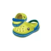 Crocband Clogs med rund tå ”Yellow Blue”