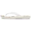 Crocband-flip-flops med tryck ”White Tan”