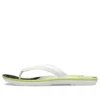 Crocband-flipflops ”Vit Grön Svart”