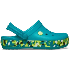 Crocband Glow Confetti Band-Clog för barn