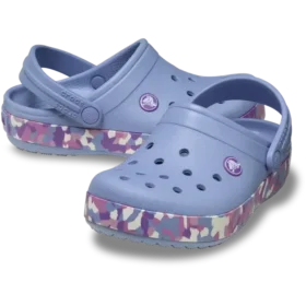 Crocband Glow Confetti Band-Clog för barn