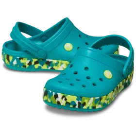 Crocband Glow Confetti Band-Clog för barn