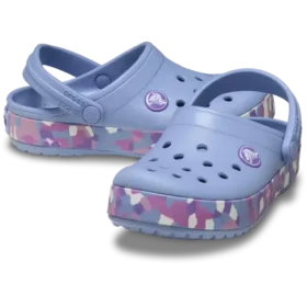 Crocband Glow Confetti Band-Clog för småbarn