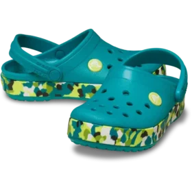 Crocband Glow Confetti Band-Clog för småbarn