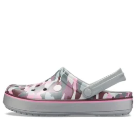 Crocband Graphic III Clogs ”Grey Pink”