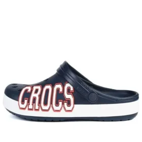 Crocband Logo Clogs ”Navy White”