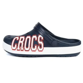 Crocband Logo Clogs ”Navy White”