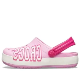 Crocband Logo Clogs ”Pink White”