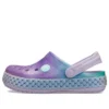 Crocband Rainbow Glitter Band Clogs ”Purple Blue”