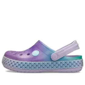 Crocband Rainbow Glitter Band Clogs ”Purple Blue”