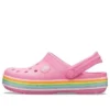 Crocband Rainbow Glitter Clogs ”Pink”