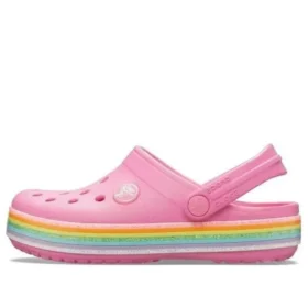 Crocband Rainbow Glitter Clogs ”Pink”