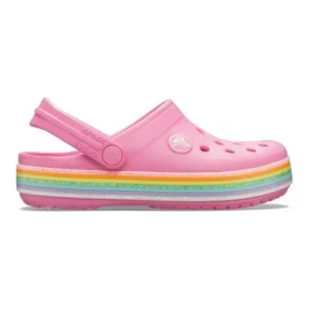 Crocband Rainbow Glitter Clogs ”Pink”