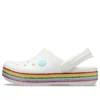 Crocband Rainbow-skor ”White Multi”