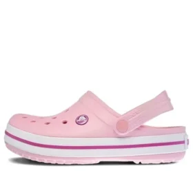 Crocband-sandaler, unisex, rosa och lila