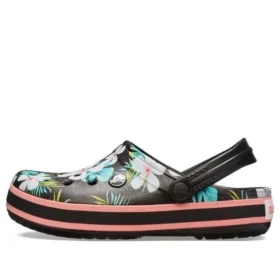 Crocband Seasonal Graphic Clogs ”Black White Pink”