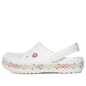 Crocband Stretch Necklace Clog ”White Multi”