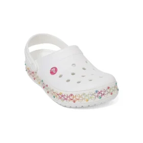 Crocband Stretch Necklace Clog ”White Multi”