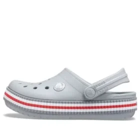 Crocband Varsity Clogs ”Grå Röd”