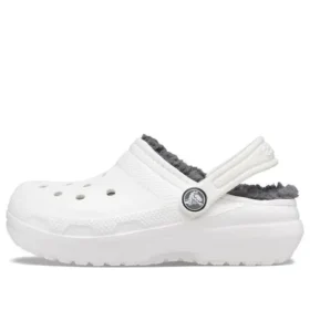 Crocs Classic Clog för barn, sportiga sandaler ”White Grey”